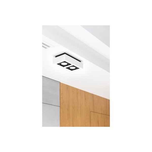 Balta griestu lampa ar metāla abažūru 34x18,5 cm Loid – GTV-image-2