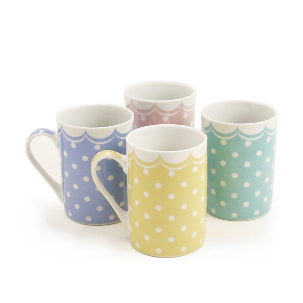 4 porcelāna krūžu komplekts Bon Bon Bon