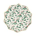 Papīra vienreizlietojamie šķīvji (8 gab.) Holly Pattern – Meri Meri