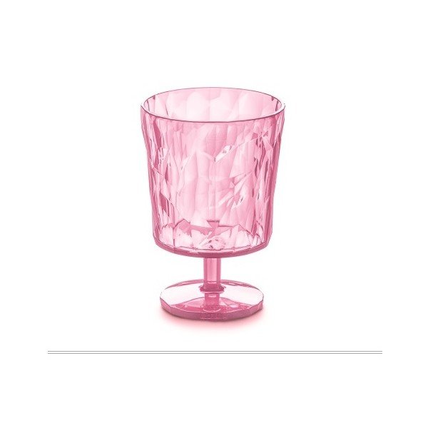 Rozā plastmasas glāze Tantitoni Crystal, 250 ml