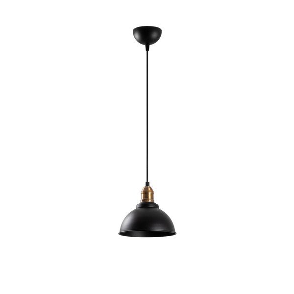 Melna piekaramā lampa ar metāla abažūru ø 21 cm Varzan – Opviq lights-image-3