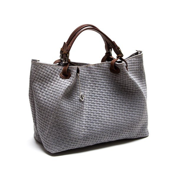 Ādas rokassoma Isabella Rhea 8019 Grigio-image-1