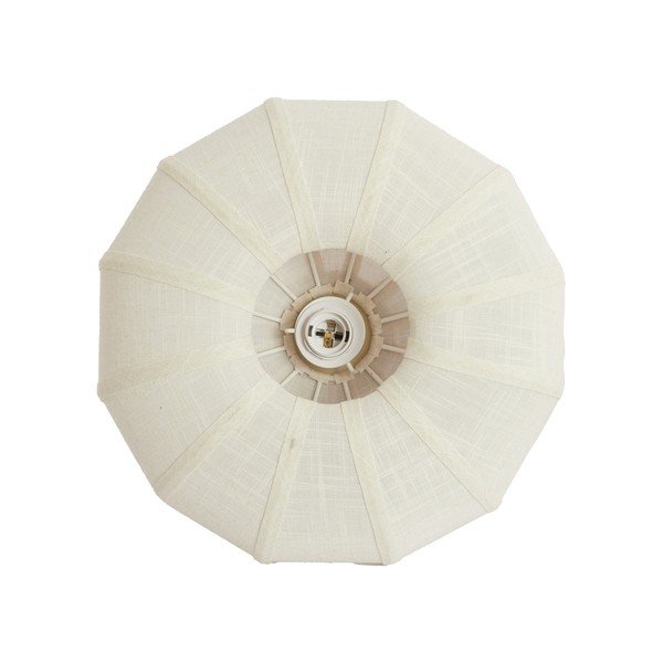 Krēmkrāsas griestu lampa ar auduma abažūru ø 40 cm Zosia – Light & Living-image-4