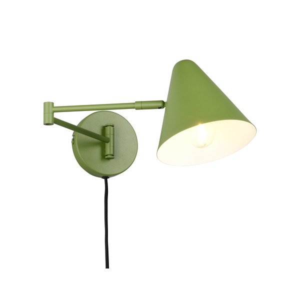 Zaļa sienas lampa ar saliekamu konstrukciju ar vadu ø 15 cm Cosima – Trio-image-3