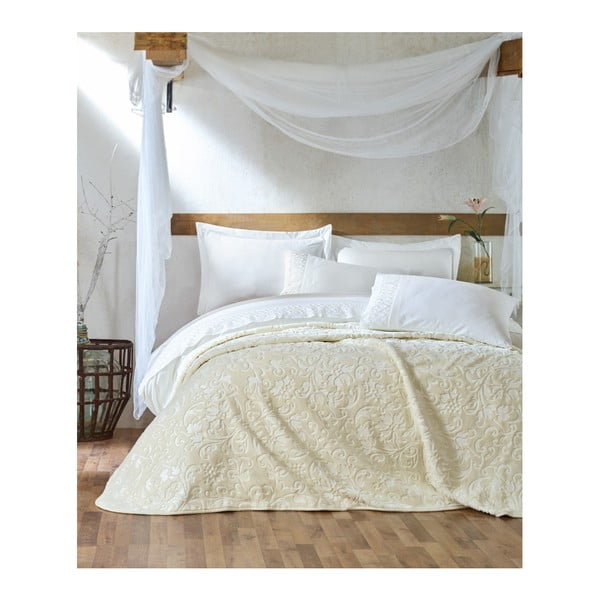 Ranforce kokvilnas divguļamās gultas pārklāju komplekts Kayka, 200 x 220 cm