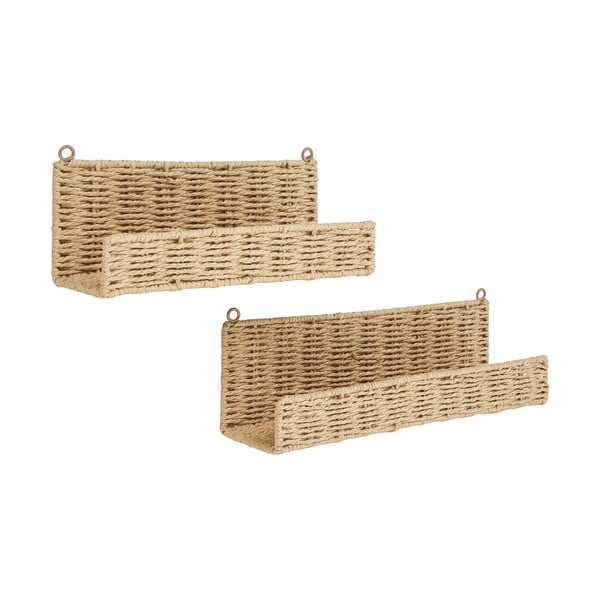 Dabīga toņa sienas plaukti (2 gab.) 10 cm Treviso – House Nordic-image-3