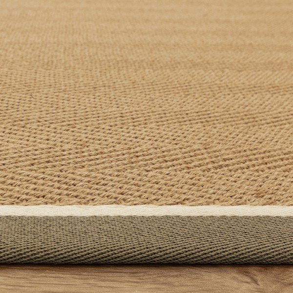 Haki/dabīga toņa divpusējs/ar rokām darināts džutas paklājs 240x340 cm Bordo Herringbone Khaki – Asiatic Carpets-image-2