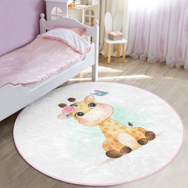 Balts bērnu paklājs ø 120 cm Comfort – Mila Home-image-1