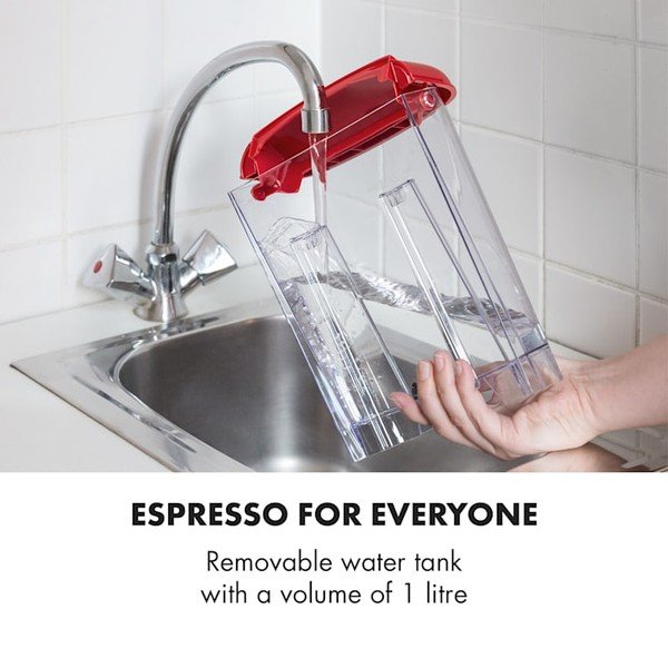 Sarkans kafijas automāts Klarstein Espressionata Gusto Red-image-1