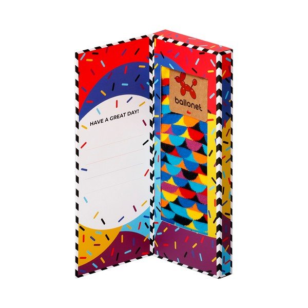 Ballonet zeķes Happy Birthday Socks Card with Sunset, 41. - 46. izmērs-image-3