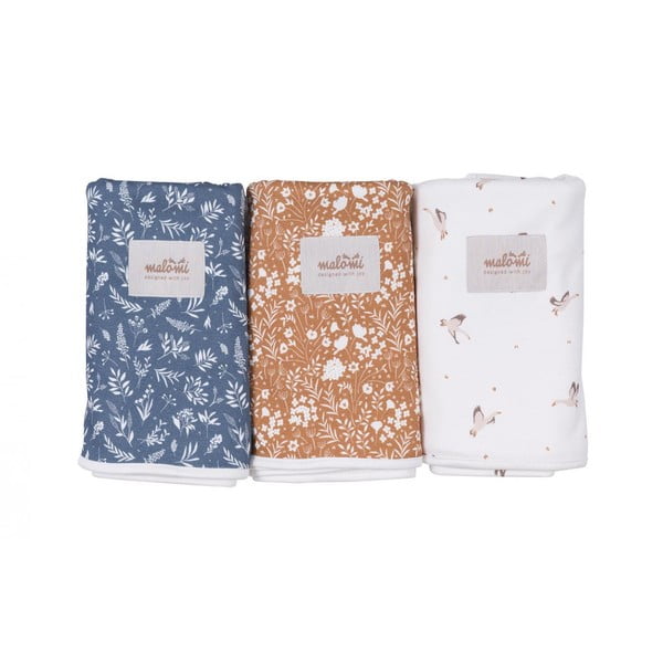 Tumši zila organiskās kokvilnas bērnu sega 110x140 cm Organic – Malomi Kids-image-1