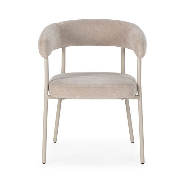 Bēši polsterēti ēdamistabas krēsli ar roku balstiem (2 gab.) Yuri – MOME-image-4