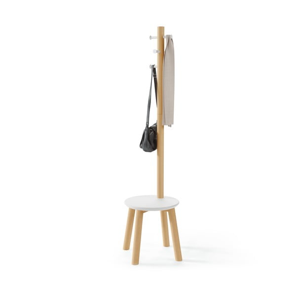 Balts/dabīga toņa pakaramais no gumijkoka Pillar – Umbra-image-2