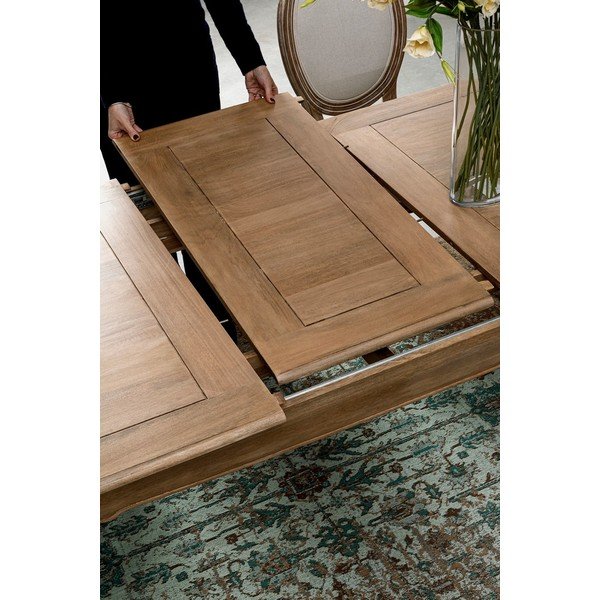 Mango masīvkoka izvelkams ēdamgalds ar papildu galda virsmu 90x180 cm Domitille – Bizzotto-image-2