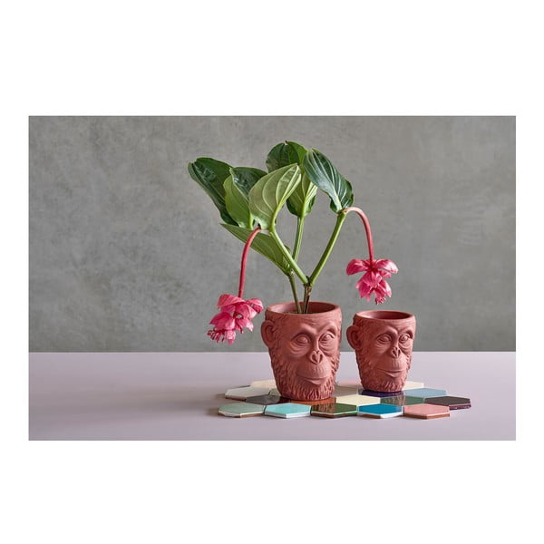 Sarkans puķu pods Villa Collection Calbe, augstums 22,5 cm-image-3