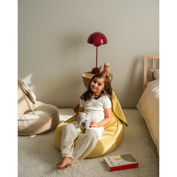 Dzeltens samta bērnu sēžammaiss Bunny – Wigiwama-image-1