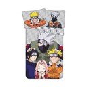 Vienguļamā kokvilnas bērnu gultas veļa 140x200 cm Naruto "Grey" – Jerry Fabrics