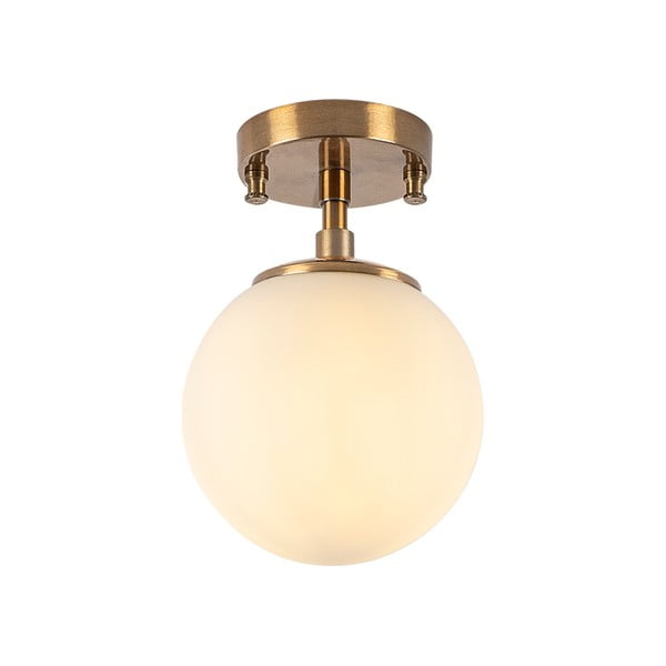 Balta/bronzas krāsas griestu lampa no stikla ø 15 cm Atmaca – Opviq lights