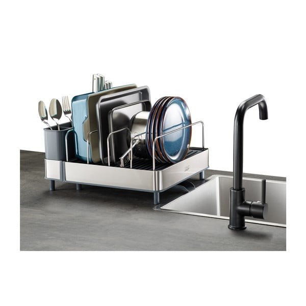 Zils/sudraba krāsas metāla trauku žāvētājs Extend – Joseph Joseph-image-4