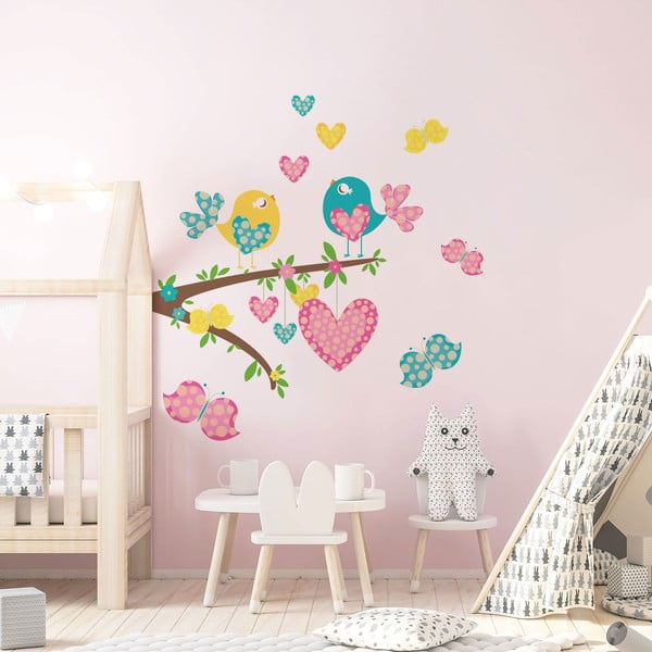 Bērnu sienas uzlīmju komplekts Ambiance Cute Little Birds