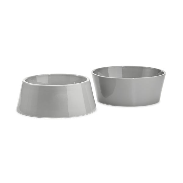 Porcelāna mājdzīvnieku bļodiņas (2 gab.) ø 21 cm Doppio Concrete M/L – MiaCara