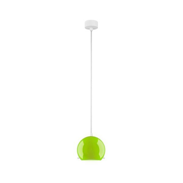 Zaļa griestu lampa ar baltu kabeli Sotto Luce Myoo