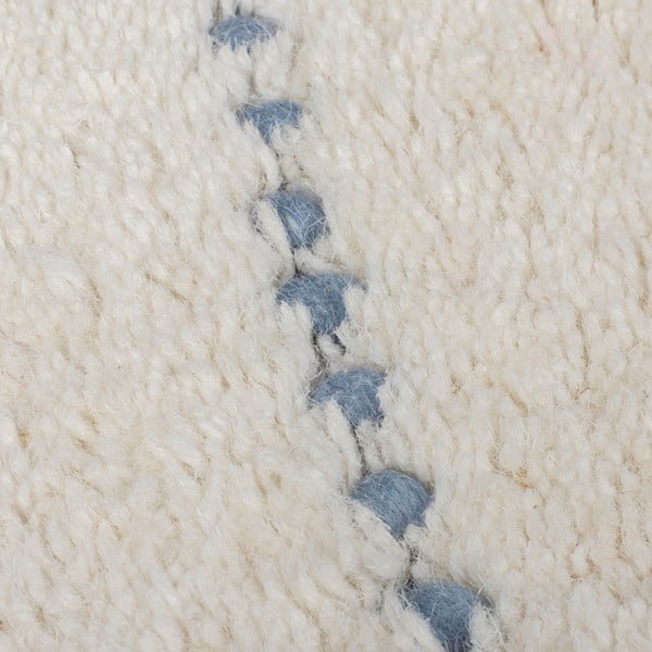 Krēmkrāsas ar rokām darināts vilnas paklājs 200x290 cm Dottie Geometric – Flair Rugs-image-3
