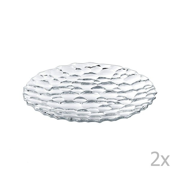 2 kristāla stikla deserta šķīvju komplekts Nachtmann Sphere, ⌀ 23 cm