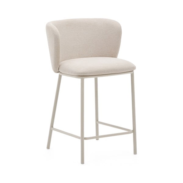 Bēšs bāra krēsls (sēdekļa augstums 65 cm) Ciselia – Kave Home