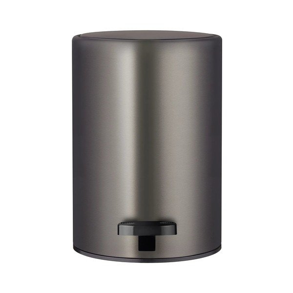 Tumši pelēka tērauda atkritumu tvertne ar pedāli 3 l Modo – Blomus