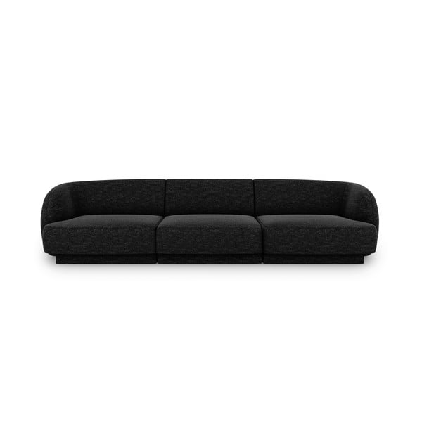 Antracīta pelēks dīvāns 259 cm Miley – Micadoni Home