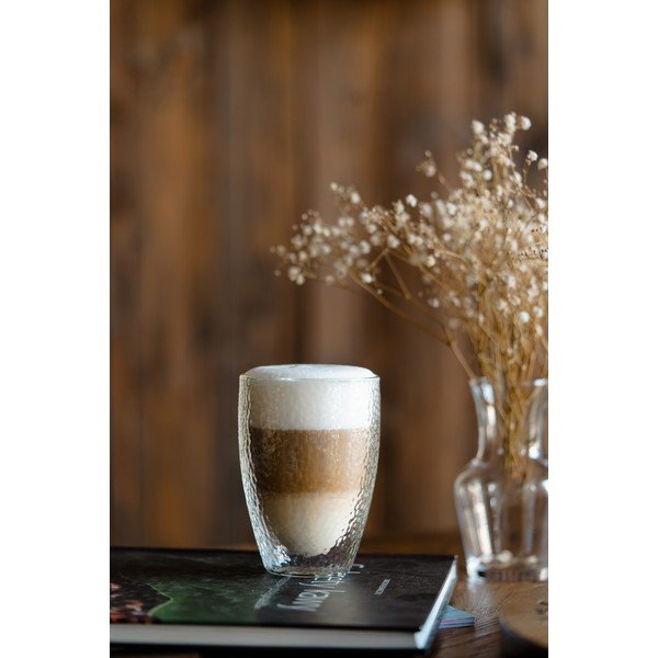 Stikla krūze latte kafijai ar dubultsienu 350 ml Allessia – Vialli Design-image-3