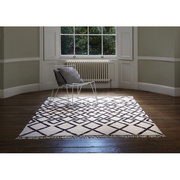 Bēšs un melns paklājs Asiatic Carpets Hackney Diamond, 120 x 170 cm-image-4