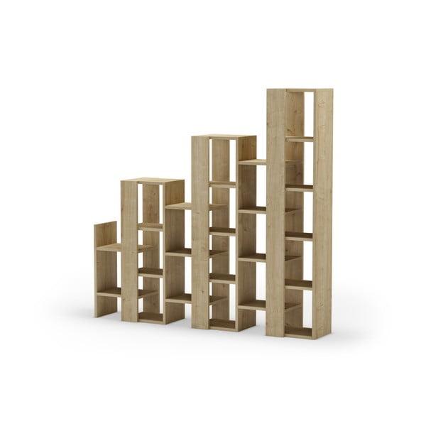 Dabīga toņa plaukts ar ozolkoka imitāciju 158x151 cm Anissa – Marckeric-image-3