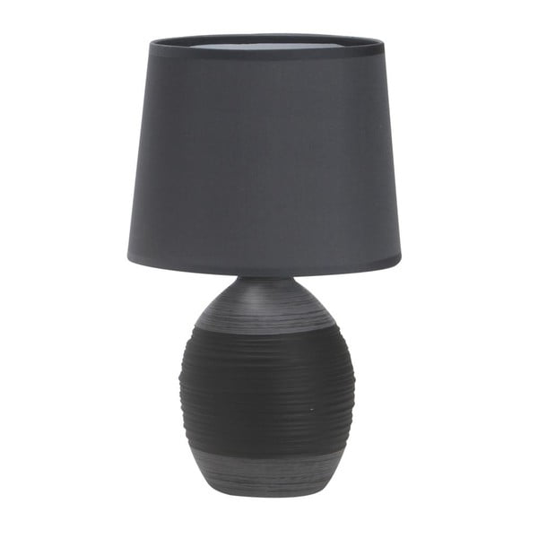 Tumši pelēka galda lampa ar auduma abažūru (augstums 35 cm) Ambon – Candellux Lighting