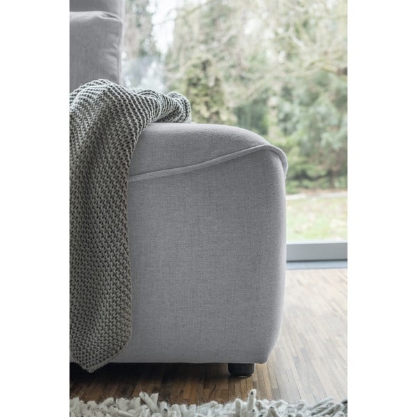 Gaiši pelēks izvelkamais stūra dīvāns (U veida) Homely Tommy – Miuform-image-2