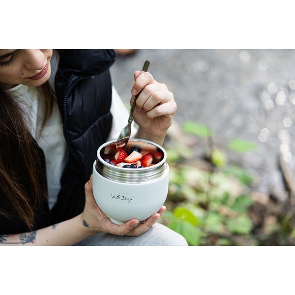 Balts nerūsējošā tērauda termoss pārtikai 680 ml Fuori – Vialli Design-image-3