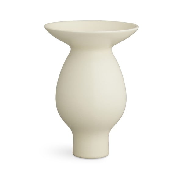 Krēmīgi balta keramikas vāze Kähler Design Kontur, augstums 25 cm