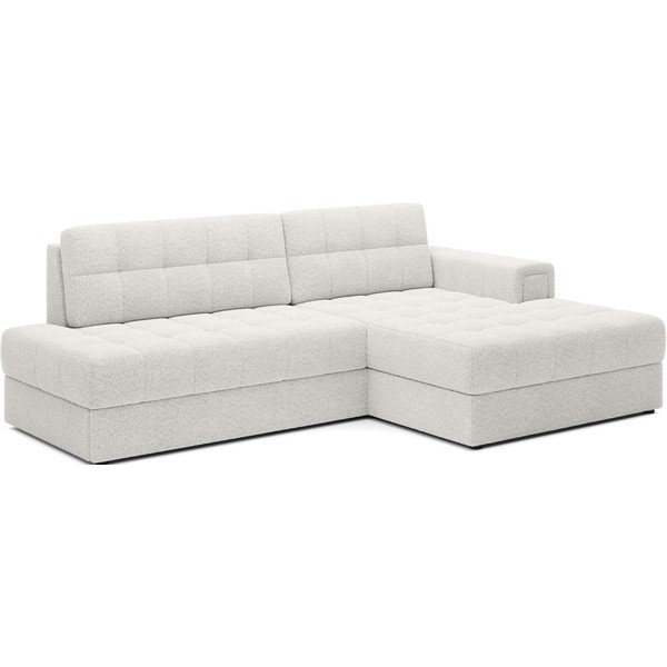 Krēmkrāsas salokāms stūra dīvāns no buklē auduma (ar labo stūri/ar zvilni) Blezalt – ELTAP-image-2