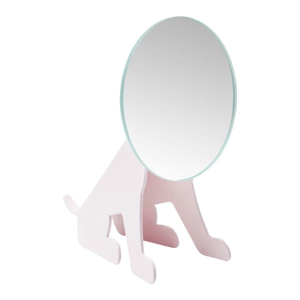 Rozā galda spogulis Kare Design Dog