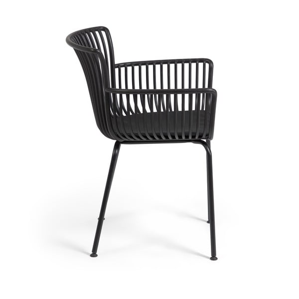 Melns dārza krēsls Kave Home Surpika-image-3