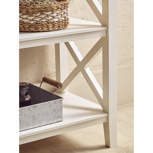 Balts priedes masīvkoka plaukts 40x81x81 cm Heritage – Premier Housewares-image-4