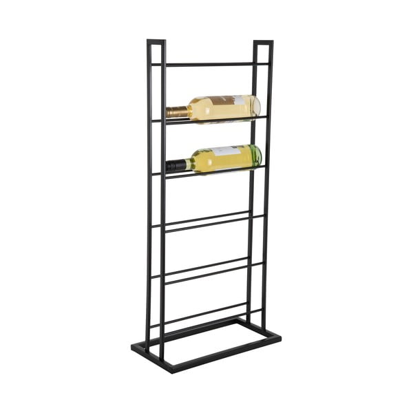Melns metāla vīna plaukts pudeļu skaits 5 38x84,5x20 cm Single Floor – PT LIVING-image-3