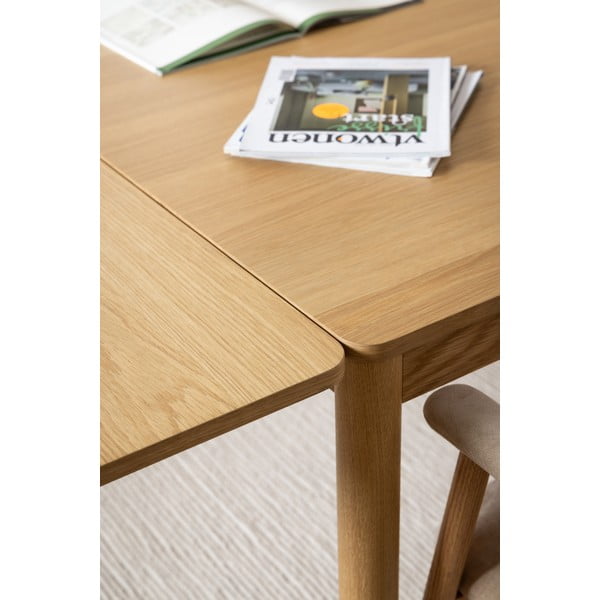 Dabīga toņa izvelkams ēdamgalds ar ozolkoka imitāciju 100x200 cm Atlantic – Actona-image-1