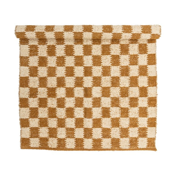 Bēšs/dzintara dzeltens kokvilnas paklājs 140x200 cm Chola – Bloomingville-image-4