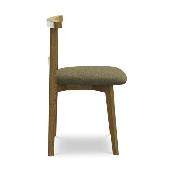 Zaļš masīvkoka pusdienu krēsls Ohelo – Makamii-image-2