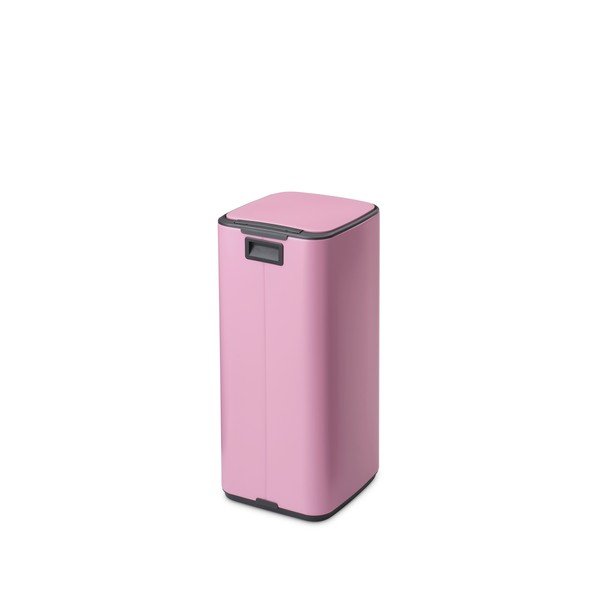 Rozā tērauda atkritumu tvertne ar pedāli 30 l Bo – Brabantia-image-4
