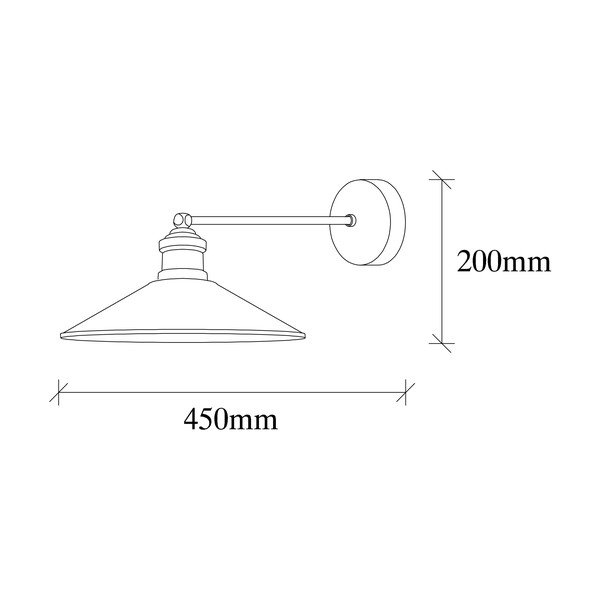 Bronzas krāsas sienas lampa ø 30 cm Dodo – Opviq lights-image-4