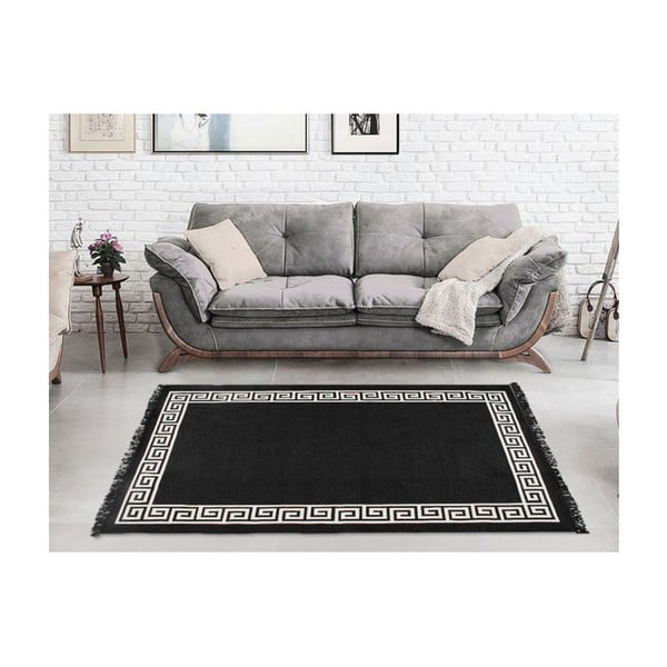 Bēšs un melns divpusējais paklājs Justed, 80 x 150 cm-image-2