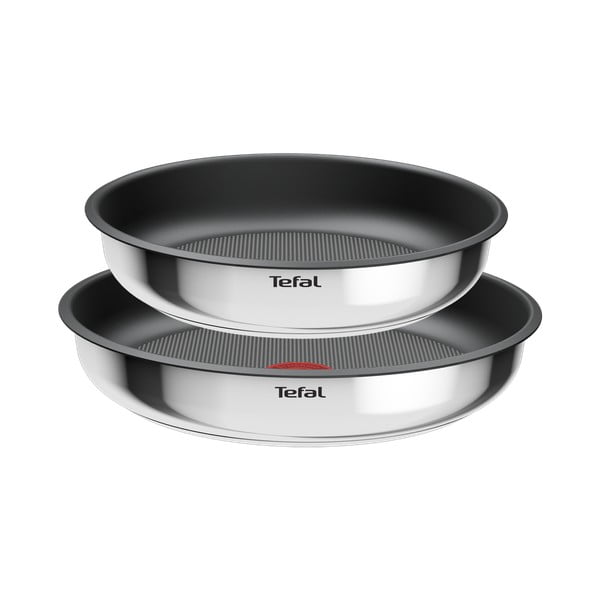 Nerūsējošā tērauda pannas (2 gab.) ar nelīpošu pārklājumu/ar noņemamu rokturi ø 26 cm INGENIO Cook Eat L8813S75 – Tefal-image-2